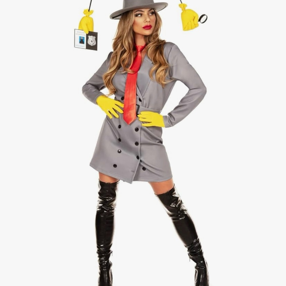 Tipsy Elves NWT Inspector Gadget Detective Women's Costume w/accessories Size S